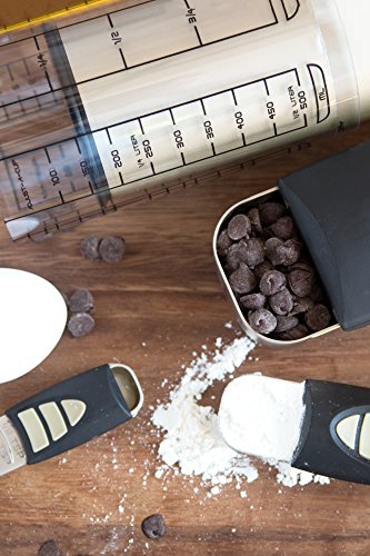 KitchenArt Baker’s Pro Adjust-A-Measure Set, 4-Piece, Satin - size: 4-Piece Set