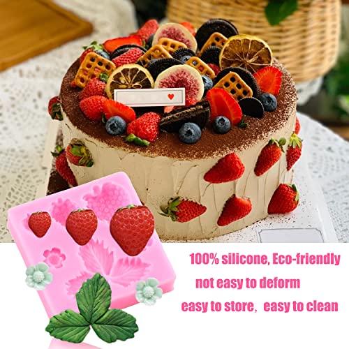 ZiXiang Lemon Fondant Molds Strawberry Silicone Mold Set Of 4 - color: Style B