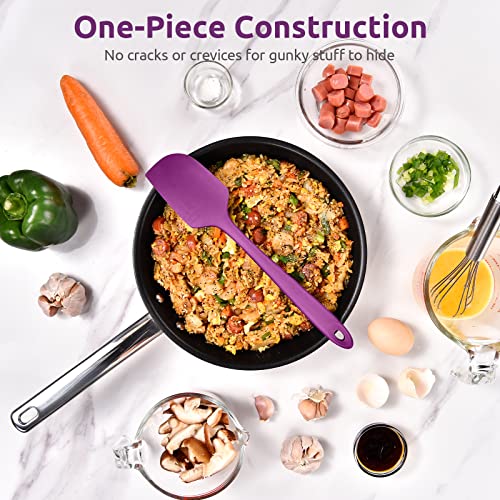U-Taste Silicone Large Spatula, 600ºF High Temp Bowl Scraper, 11.38"/Purple - color: Purple, size: 11.38 in (large spatula)