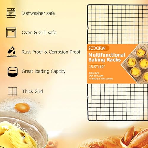 Cooling Racks for Cooking 2-Pack, 10" x 16" - color: Cooling rack*2
