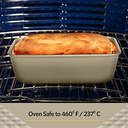 Glad Loaf Baking Pan Nonstick - Heavy Duty Metal Bakeware for Bread and Cakes, 9.5 x 5.62 x 2.5 inches - size: Loaf, style: Loaf