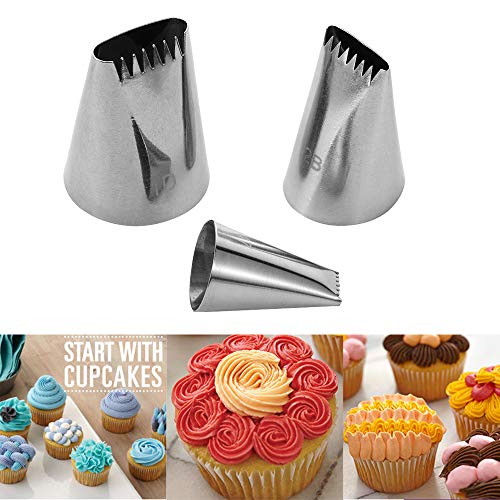 Symphony Wire Tips, Stainless Steel Icing Piping Nozzles For Pastry Fondant Tools (D) - color: D