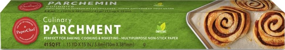 PaperChef Culinary Parchment Multipurpose Non-Stick Paper, 41 sq ft - size: Roll 41 sq ft (Pack of 1)