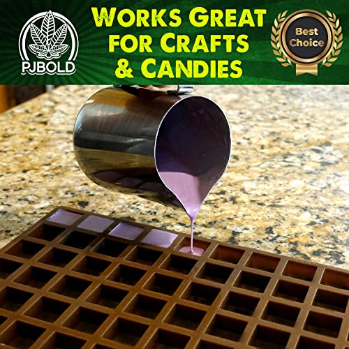 3.8mL Square Silicone Candy Mold - Half Sheet - size: 3.8mL