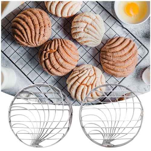 Concha Cutter Mexican Bread Mold With 3 Sizes Pig Cookie Cutter Set,Concha Stamp Two Sided Mold For Pan Dulce Mexicano Cortadora De Pan,Cookie Stamps for Baking Cookies