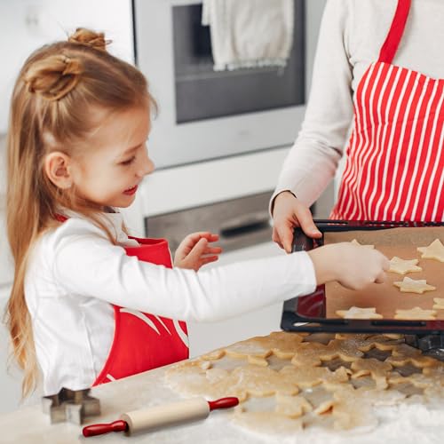 7.5 Inch Mini Wooden Rolling Pins (6-Pack) Kids Play Dough Rolling Pin Set