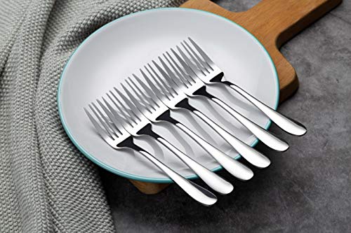 Aebeky 12-Piece Stainless Steel Dessert Forks,Salad Forks Set,6.7-Inch - size: 6.7-Inch
