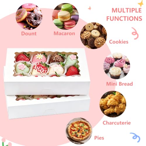 40 Pack Cookie Boxes,14x10x2.5 Inch - size: 14x10x2.5 Inch