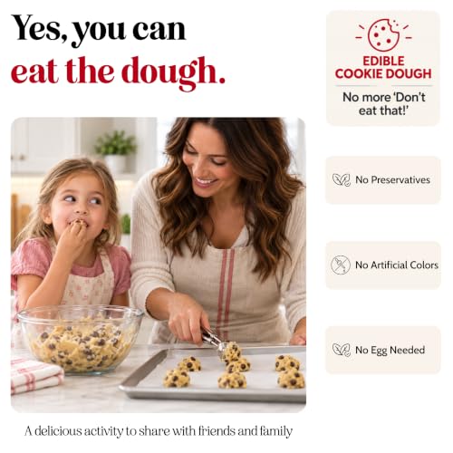 Baking Coach 2 Pack Mix & Eat or Bake Cookies - Edible Cookie Dough Mix Kit - color: 2 Pack Chocolate Chip Cinnamon