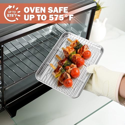 Homikit 2 Pcs Cooling Rack, 9.7 x 7.5 Inch Stainless Steel Wire Rack - size: 9.7*7.5 Inch