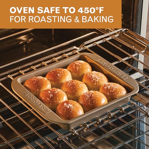 Farberware Nonstick Square Cake Pan 9-Inch, Mocha - color: Mocha