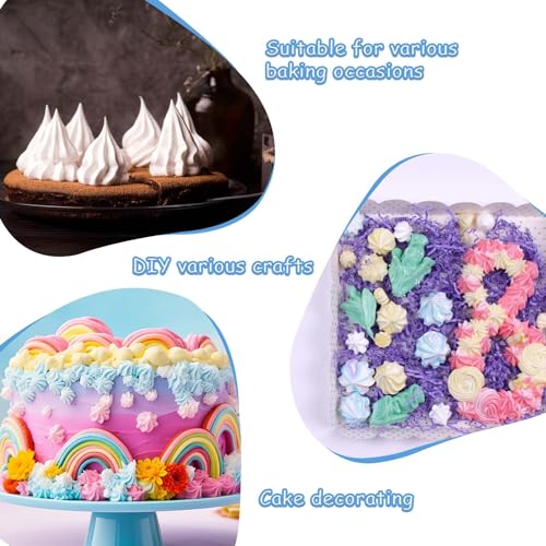 3 Pcs Pastry Bags Reusable 14,16,18 Inch Canvas Piping Bag Icing Frosting Bags Canvas Cake Decorating Bag for Cakes Dessert Cupcake Cookie Decorating