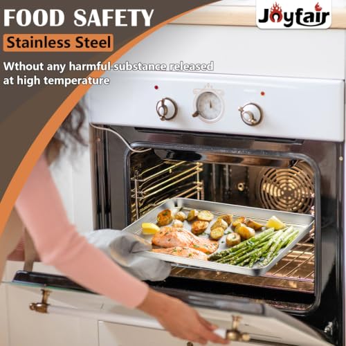 17.5"x13" Baking Sheet Pan(1Pc), Joyfair Stainless Steel Toaster Oven Tray - size: 17.5"x13"