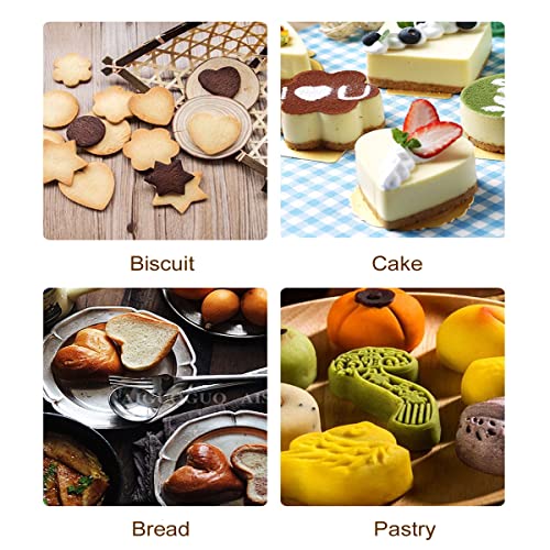 Lchen Stars Cookie Cutters 5 Stars Stainless Steel Biscuit Cutters for Baking Molds Set (Star) - color: Star