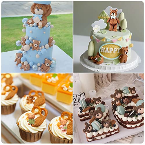 ZiXiang Pearl Fondant Mold Bear Silicone Fondant Molds Set Of 5 - color: Style A
