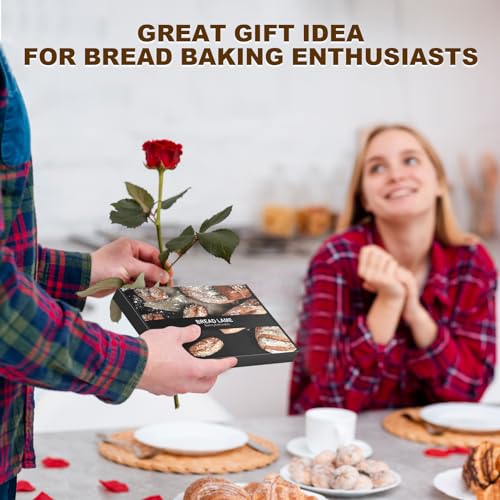 Innovative Magnetic Bread Lame Bread Scoring Tool,Bread Lame Cutter,Bread Scoring Knife for Bread Baking & Sourdough Baking,Bread Razor Tool with 5 Razor Blades-Black Walnut Wood