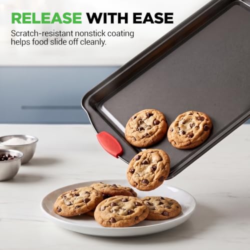 NutriChef Baking Sheet Set, 2-Piece Nonstick Cookie Sheets - size: 2-Piece Large