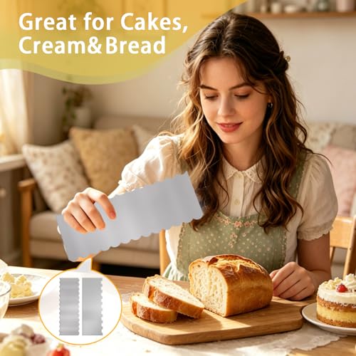 9 Inch Cake Scraper Smoother, Cake Decorating Tools for Buttercream