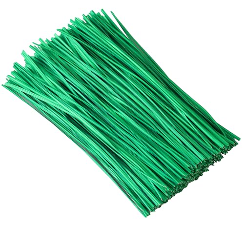 Tangyinrd 300 Pcs 6 inch White Plastic Twist Ties, Cable Ties, for Bags, Gardening Tools - color: White