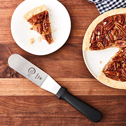 Mercer Culinary Offset Spatula, 6 Inch, Stainless Steel,Black - size: 6 in, style: Offset