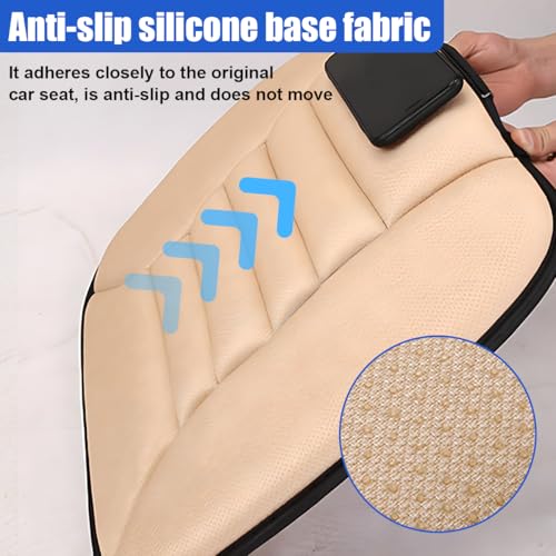 Car Seat Cushion Pad, Memory Foam Auto Seats Protector (Gray) - color: Grey