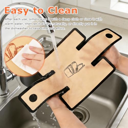 4Pcs Silicone Bread Loaf Pan Liners, Nonstick Reusable Bread Sling