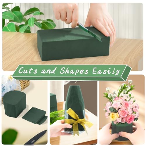 Tunnkit 12 Pcs Wet & Dry Floral Foam Blocks, 7.8" L x 3.5" W x 2.4" H