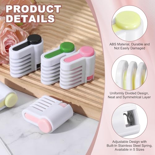uxcell 2Pcs Cake Leveler Slicer DIY Cake Slicer 5 Layers Light Yellow - color: Light Yellow