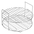 uxcell Stainless Steel Air Fryer Rack 8" Round Cooking Rack Steamer Plate - size: 8 Inch