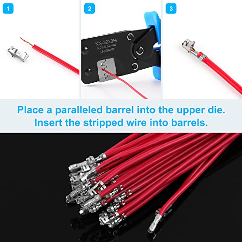 Knoweasy Micro Molex Crimper: Compatible with D-Sub, JST, JAE Connectors - style: Molex