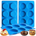 Sidosir 3pcs Peanut Butter Cup Mold, Silicone Mini Tart Pan for Bite Size Fat Bombs, Silicone Chocolate Candy Mold for Brownie (Keto Cup) - size: 3 Inch Keto Cup