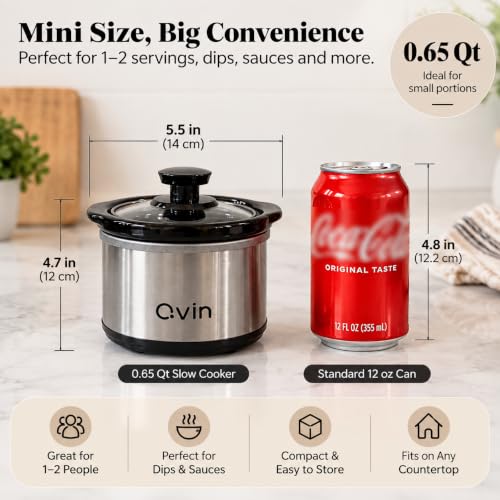 0.65 qt slow cooker warmer, fondue pot set,chocolate melting pot