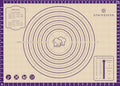DANIA & DEAN 28"x20" Extra Thick Silicone Baking Mat for Pastry and Bread - color: Purple, size: 28"L x 20"W