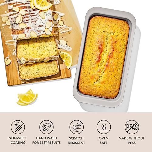 OXO Good Grips Non-Stick Pro Ceramic Coated Metal Bakeware, 1Lb Loaf Pan - color: Biscuit, size: Loaf Pan