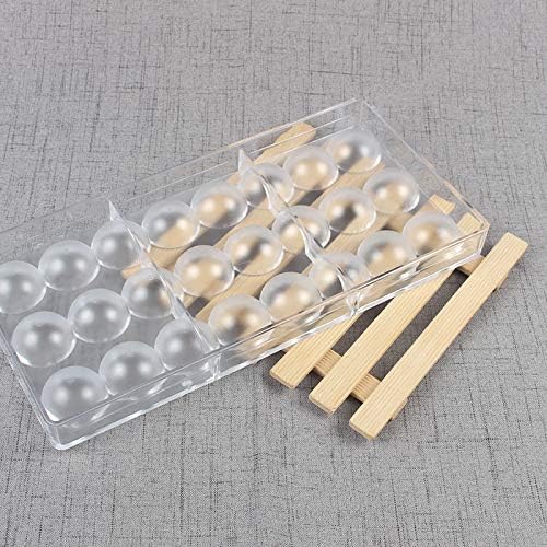 Round Clear Polycarbonate Chocolate Mold, 21-Piece Candy Making Tray - color: Round candy mold