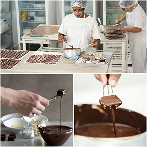 4 Pcs Candy Dipping Tools Kit, Chocolate Dipping Kit for Handmade Chocolates Handmade tools for Dessert (3-head Fork, 2-head Fork, Circle Fork, Skimmer) - size: 4 PCS Dipping Chocolate Tools