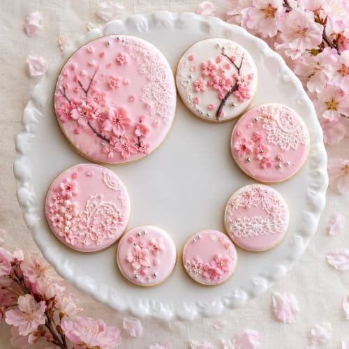 ZADE Round Cookie Cutter Set,7PCS Circle Cookie Cutter for Kitchen Baking - color: Round