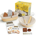 Superbaking Sourdough Banneton Bread Proofing Basket, 9" Round & 10" Oval