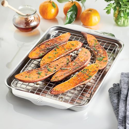 Hestan Provisions OvenBond Quarter Sheet Pan with Rack, Stainless Steel - size: Quarter – 9x12 inch