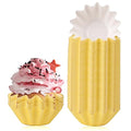 100 PCS Baking Cups Cupcake Liner Flared Brioche Muffin Wrappers (Yellow) - color: Yellow, size: 100pcs