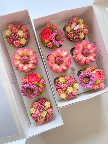 17 Pcs Stainless Steel Seamless Russian Flower Icing Tips Set - color: SILVER MRF0062