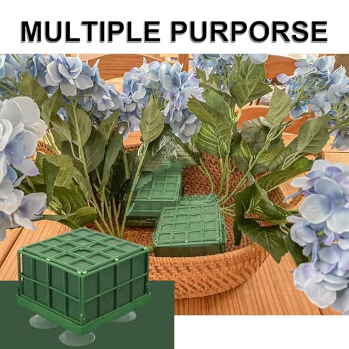 10 Pack Floral Foam Cage, Premium Floral Cage Foam Box for Fresh and Artificial Flowers – Perfect for Wedding, Home and Garden Decorations(4.5 x 4.5 x 3.75 inch) by IHDYPPEW - size: 10 Pack 4.5 Inch Square