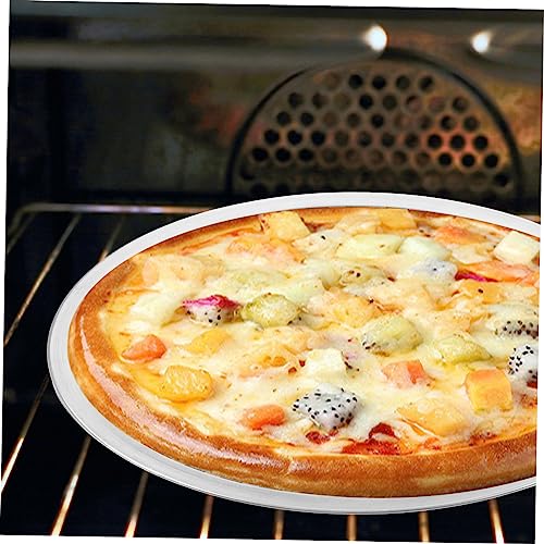 Round Perforated Pizza Pan Stainless Steel 9.05 inch Silver