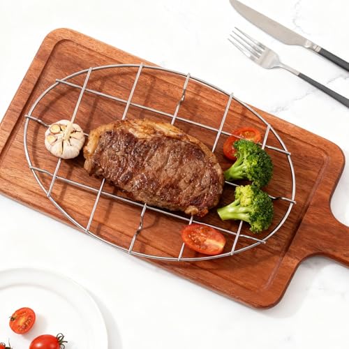 TamBee Turkey Roasting Cooling Racks Wire Broiling Rack Roasting Rack - size: 11.3" x 8.3"-1pc