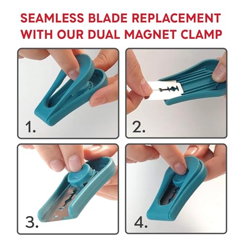 Bread Lame Sourdough Scoring Tool - Magnetic Scoring Knife for Bread Baking Bread Razor for Homemade Bread Professional Sourdough Scoring Tool with 5 Replaceable Razor Blades