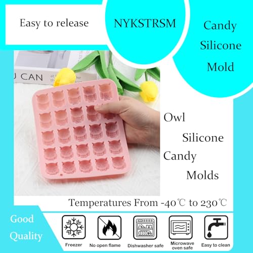 25 Cavity Owl Silicone Candy Molds