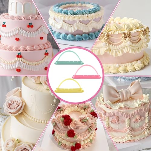 3PCS Cake Arch Guide Tool, Cake Arc Ruler, Cake Swag Maker