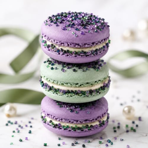 Twisweet Halloween Sprinkles 150g, Edible Purple Green Black Sanding Sugar - color: Purple, Black, Green