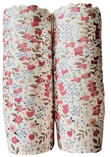 Paper Baking Cups, Greaseproof Disposable Cupcake Liners (Large Cups (50-Pack), Floral) - color: Floral