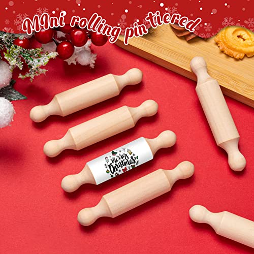 45Pcs Wooden Mini Rolling Pin Long Kitchen Baking - color: Rolling Pins 45